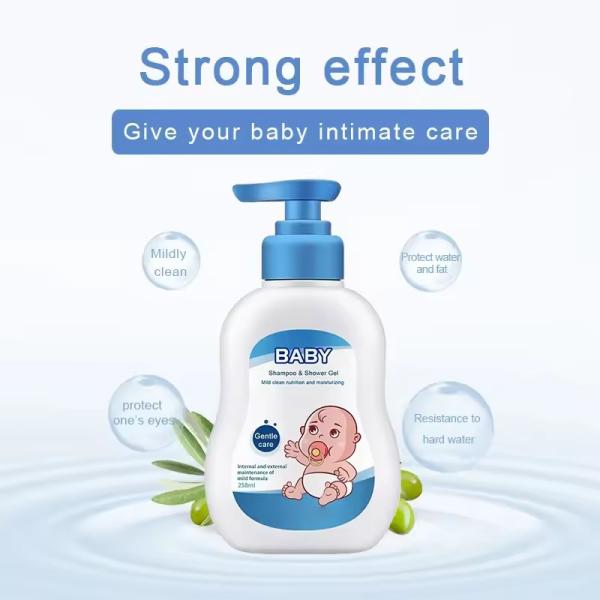 Natural Infant Kids Body Care Body Bath Clean Baby'S 2 In 1 Body Wash Shampoo