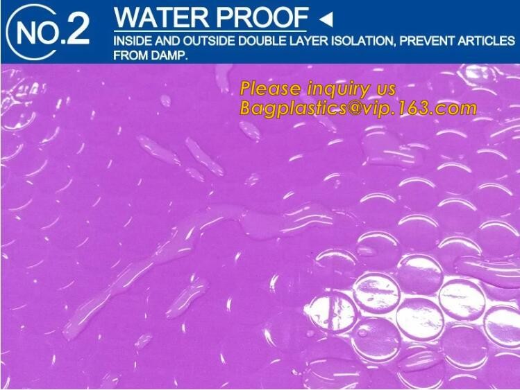 Cosmetic Slider Zip lockk Bubble Bags Bubble Slide Pouch,Zip lockk esd bubble bag bubble packaging wrap cosmetic pouch slide