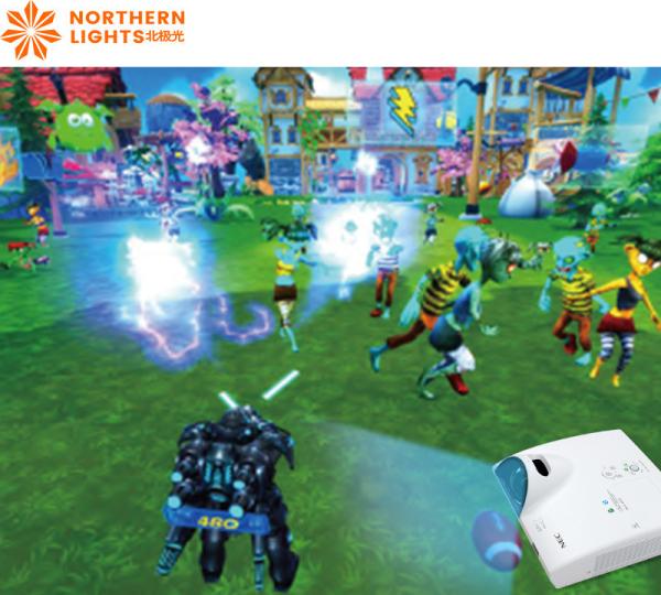 Quality Mech Warrior Interactive Projection Game Wall Projector For Naughty Castle for sale