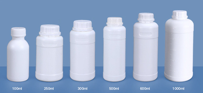 250ml-1000ML HDPE Recycling Plastic Containers Logo Printing For Pill Packing