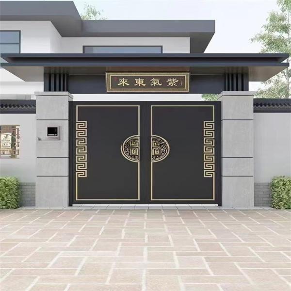 Quality 12 Gauge Hot Dip Galvanizing Wrought Iron Gate Forged for Outdoor for sale