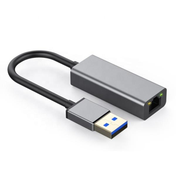 Quality Super Speed 1000Mbps Metal Shell USB 3.0 to Gigabit RJ45 Ethernet Adapter for sale