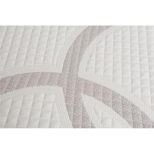 Caress 10 Inch Memory Foam Bed Mattress With Elegant Grey Pattern Cover Queen Size