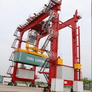China Hoisting Mechanism Wire Rope Radio Control+cabin Control Shipping Container Crane on sale