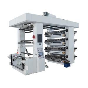China Eight Color Paper printing film printing Stack Type Flexo Printing Machine wholesale