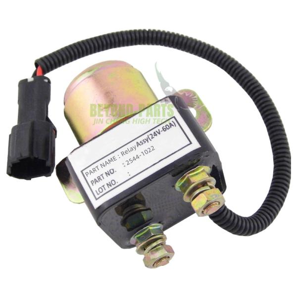 Daewoo Excavator Spare Parts Start Starting Starter Relay 2544-1022 24V 60A