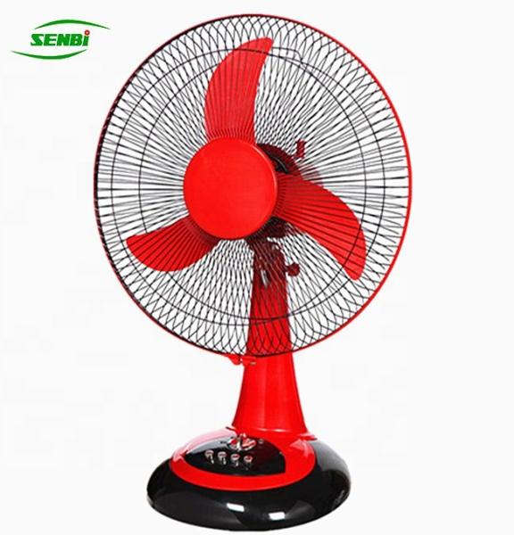 Quality 12V Dc Motor Table Fan , 1200 RPM Speed Portable Solar Fans For Home for sale