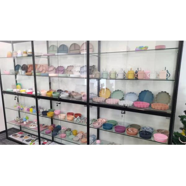 BPA Free Infant Silicone Feeding Plate Waterproof With Suction Bottom