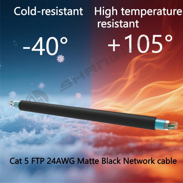 PVC Jacket FTP Cat5E LAN Cable Wholesale 24AWG FTP CAT5e 4pair CE UL Multiple Copper Twist 100% Oxygen-free Copper FTP Cat5E