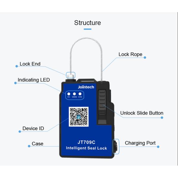 Smart Logistics GPS Padlock Tracker Remote Control Security Guard Tracking Device