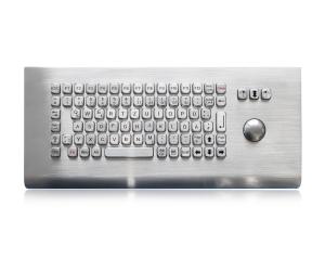 China IP65 Rugged Industrial Metal Keyboard Wall Mount Kiosk Keyboard With Trackball on sale
