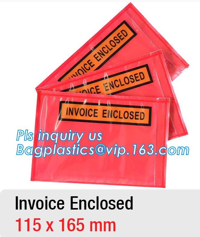 TNT DHL shipping packing list document envelopes, packing list padded envelope, tamper proof express use plastic packing