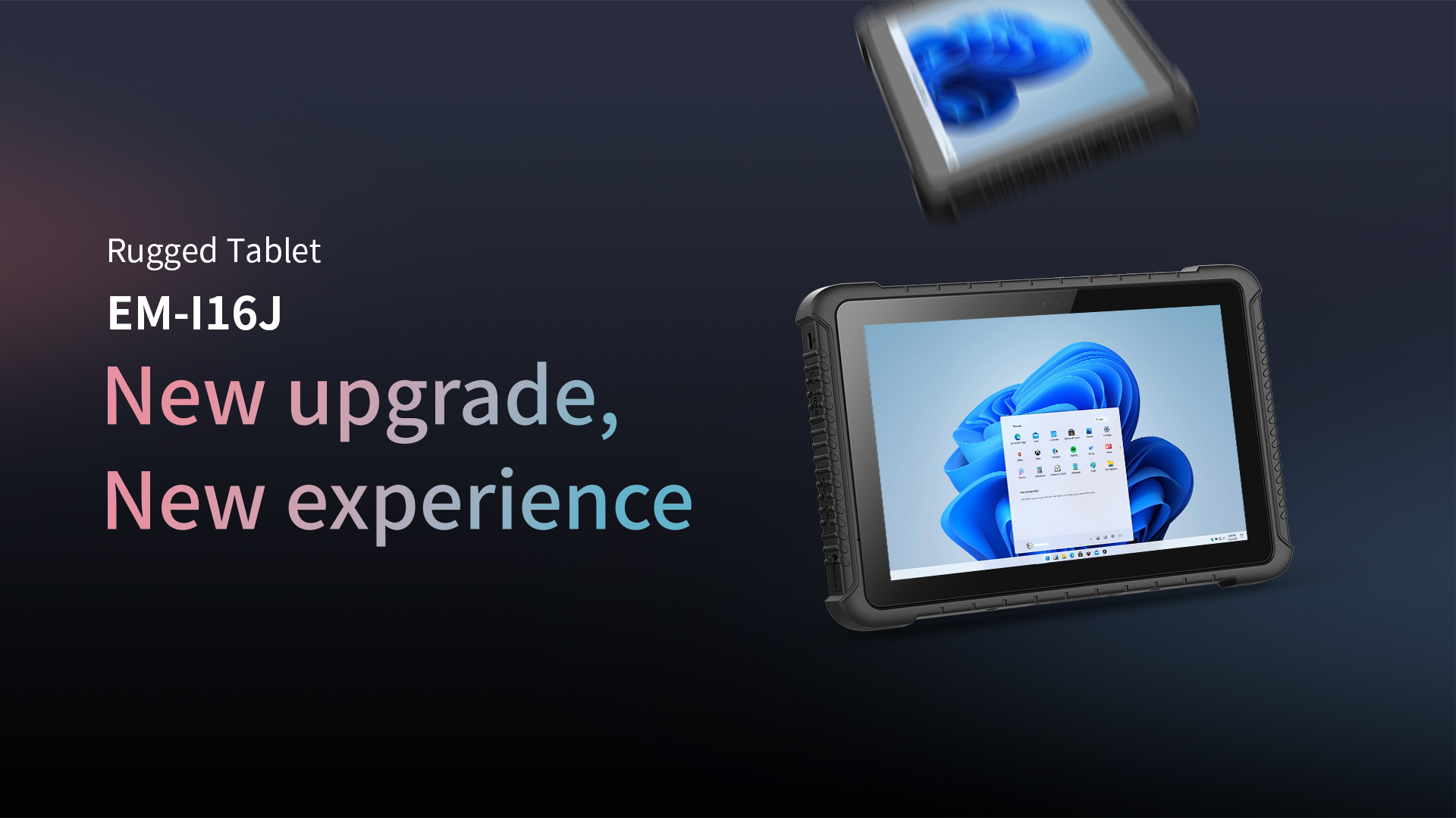 4G 3G WiFi USB Interface NFC Real Handheld Rugged PC Tablet With Strap Charging Rack