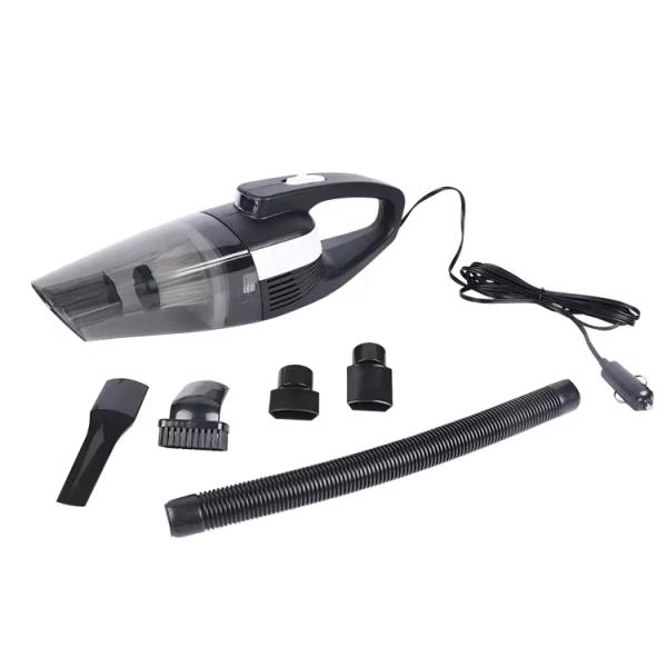 Portable Handheld Car Vacuum Cleaner With Cigarette Lighter And LED Light