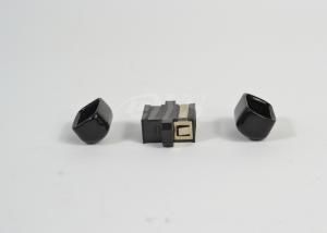 Black  MPO Fiber Optic Adapter , High Temperature Stabilization