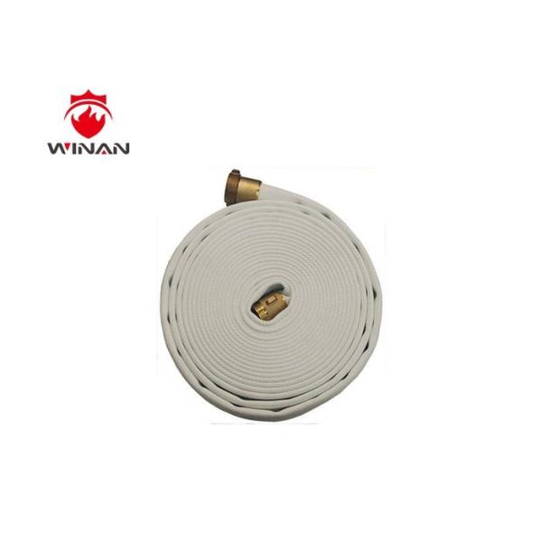 PVC Lining White red Fire Hydrant Hose Reel Single Jacket Fire Hose Customized