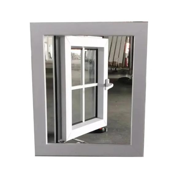 Latest Design Hurricane Impact Glass Casement Window With Mosquito Net High Energy Efficiency Adjustable Ventilation