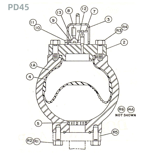 PD45/PD55 Pulsation Dampener for Oilwell Drilling Triplex Mud Pump