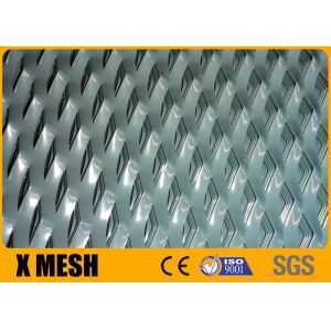 China Grey Aluminum Expanded Metal Sheet Plate 2mm Thickness wholesale