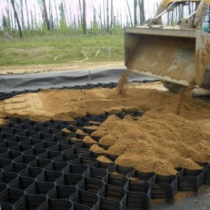 China ASTM HDPE Geoweb Geocell HDPE 50mm Road Grid Gravel Honeycomb on sale China ASTM HDPE Geoweb Geocell HDPE 50mm Road Grid Gravel Honeycomb on sale