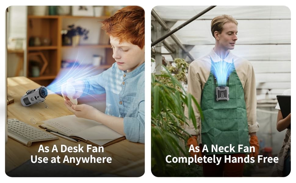 Socool Fan 10000mAh Portable Emergency Power Fan With SOS LED Light , Mini Rechargeable Clip Waist Fan