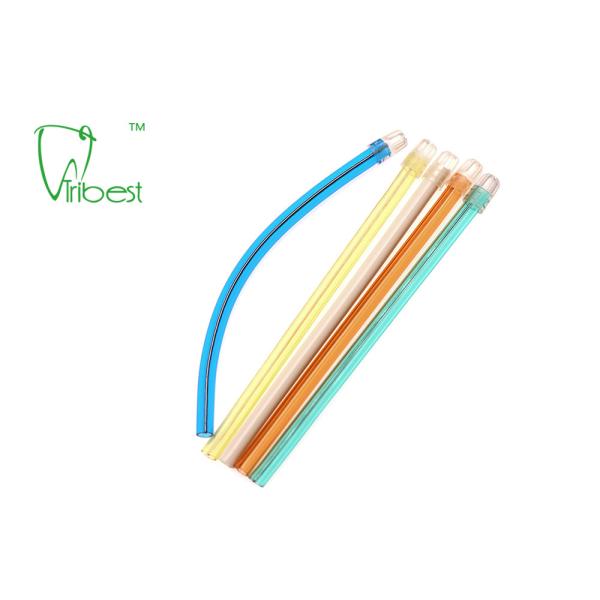 ISO13485 Clear Body Colorful PVC Dental Saliva Ejector