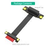 36PIN PCI-E 1X 270 Degree PCI-e Extension Cable For PCI Express Up to PCI-E Gen3