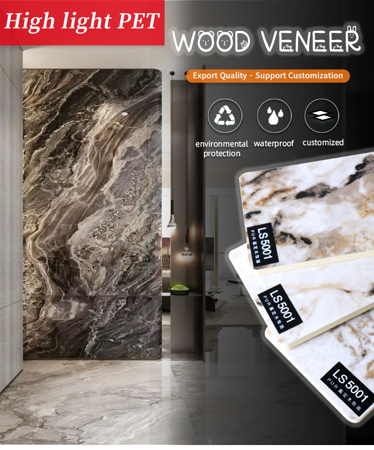 Marble Bamboo Charcoal Decorative Metal Wall Panels Interior Anti Scratch