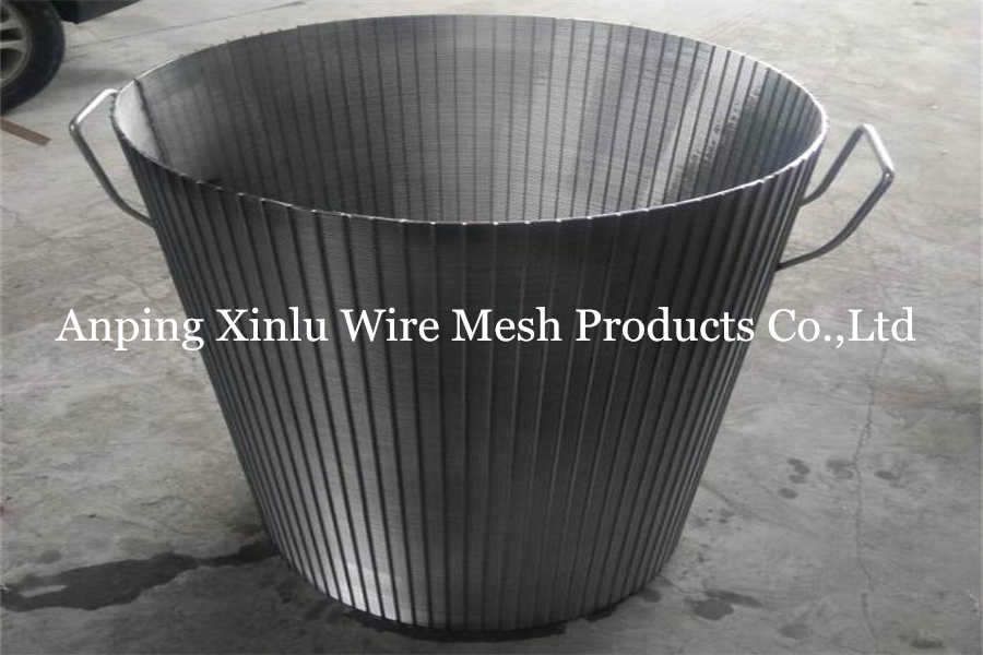 Wedge Wire Wrapped Screen Cone Drum Johnson Wire Filter Basket Rotary Drum Screen