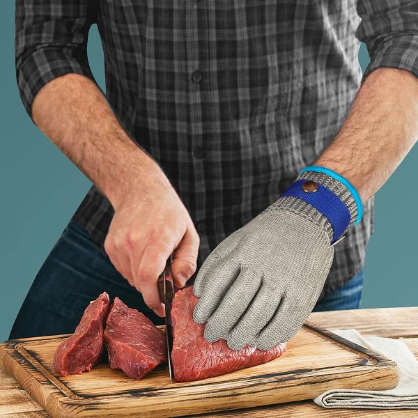 Adjustable Cuff Cut Resistance Hand Gloves