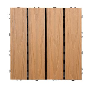 Sturdy Wood Deck Tiles Hardwood Decking Boards Tiles Waterproof CE
