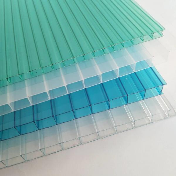 Quality Colored Polycarbonate Hollow Sheet Cellular Polycarbonate Sheet For Roofing Greenhouse for sale