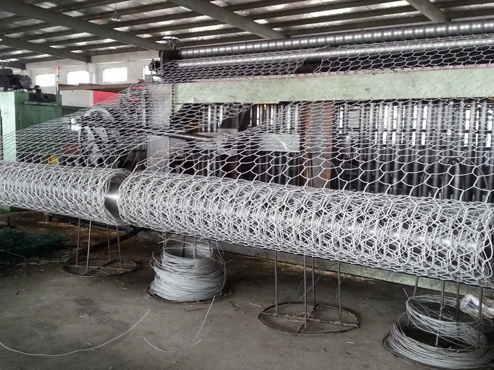 Galvanized Double Twist Gabion Machine With Wire Mesh Hexagonal Wire Netting