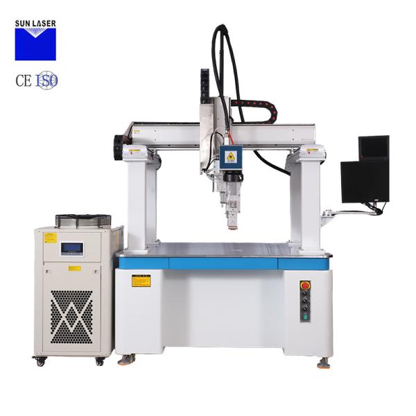 Quality External Water Cooling 2000W 3000W Fiber Laser Galvanometer Welding Machine for Prismatic Battery Case Sealing for sale