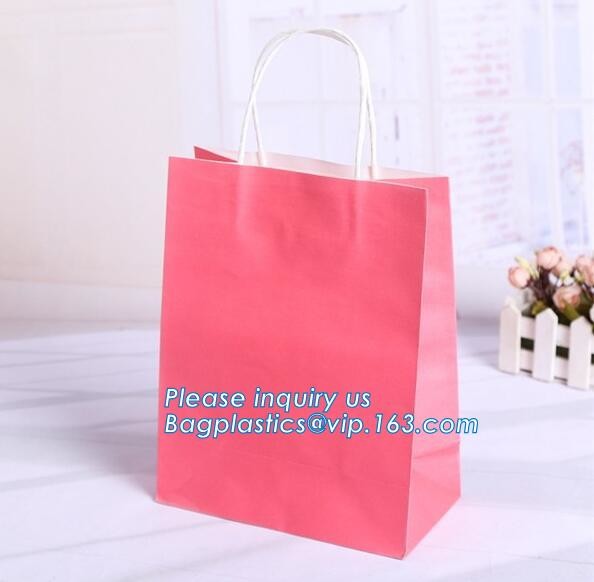 Fashion Custom Printing Luxury Gift Shopping Carrier Paper Bag With Your Own Logo Print,strong twisted handle black leat