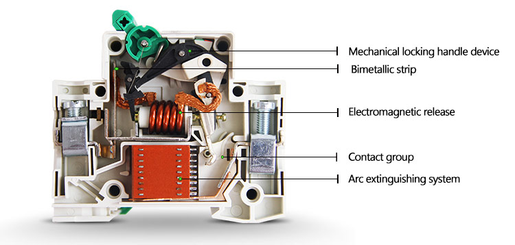 2 Pole AC MCB Switch