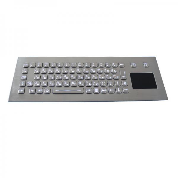 Quality IP67 dynamic waterproof stainless steel industrial keyboard with sealed tough touchpad for sale