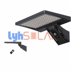 China Outdoor 8W Black Motion Sensor Solar Deck Lights 3000-6000k IP65 Waterproof CE RoHS Approval wholesale