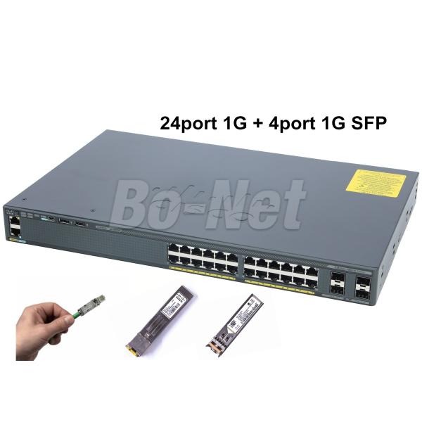 Catalyst 24 Port Cisco Gigabit Switch 2960X switch WS-C2960X-24TS-L Stackable
