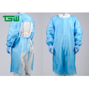 China Long Sleeves 40g Disposable CPE Gowns With Thumb Hook wholesale