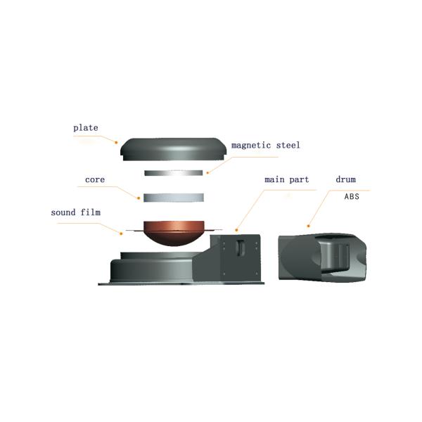 Flat Warning Police Siren Speaker Horn for Emergency Vehicles 100W