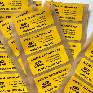 China Text Image Adhesive Printing Label Stickers , Waterproof Private Label Stickers wholesale