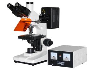 China L1501 Reflected Fluorescence Microscope With Halogen Lamp Brightness Control wholesale
