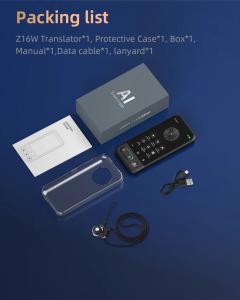 China AI Intelligent Voice Real Time Z16 Translator Machine 139+ Multi Online Languages 4 Inch Big Screen Portable Offline Tradutor wholesale