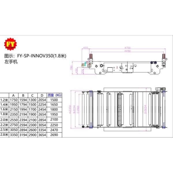 Lengthen Type Machines Used In Making Corrugated Boxes Overlapping DC24V