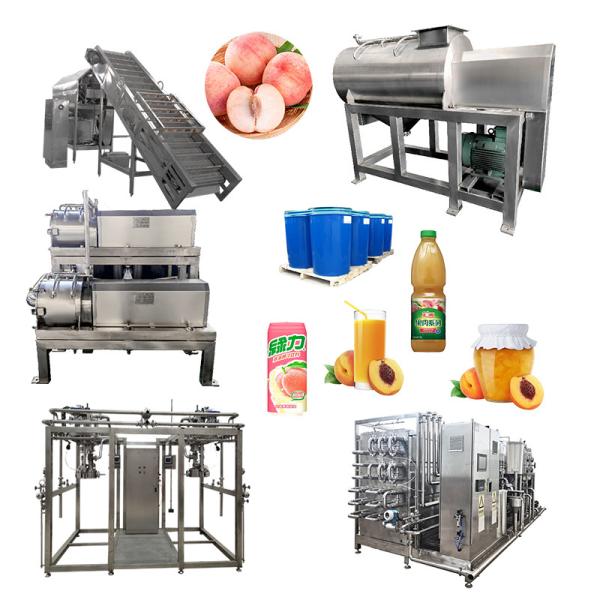 NFC Peach Juice Processing Line Peach Processing Factory Dedicated Cleaning