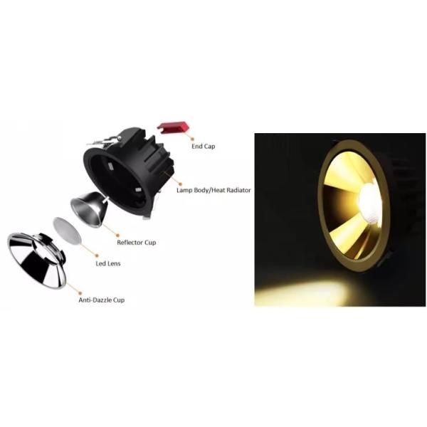 Dimmable 18W 1400lm Cree COB LED Recessed Downlights