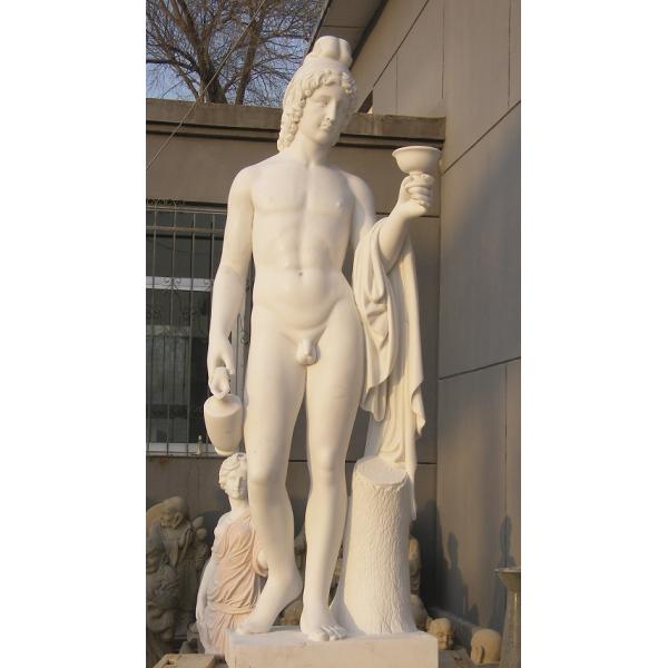 Western Man white marble statues with polish finish