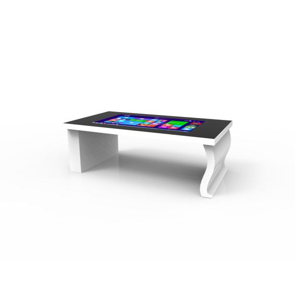 1080p Interactive Touch Screen Coffee Table White Shell Resolution 1920×1080