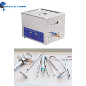China SUS304 Tank Ultrasonic Dental Instrument Cleaner 10L Mechanical Control wholesale